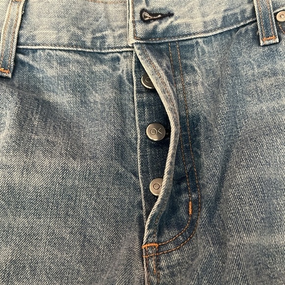 Outerknown S.E.A. Cali Vintage Straight Button Fly Organic Cotton Jeans 32 NWT - Picture 9 of 10